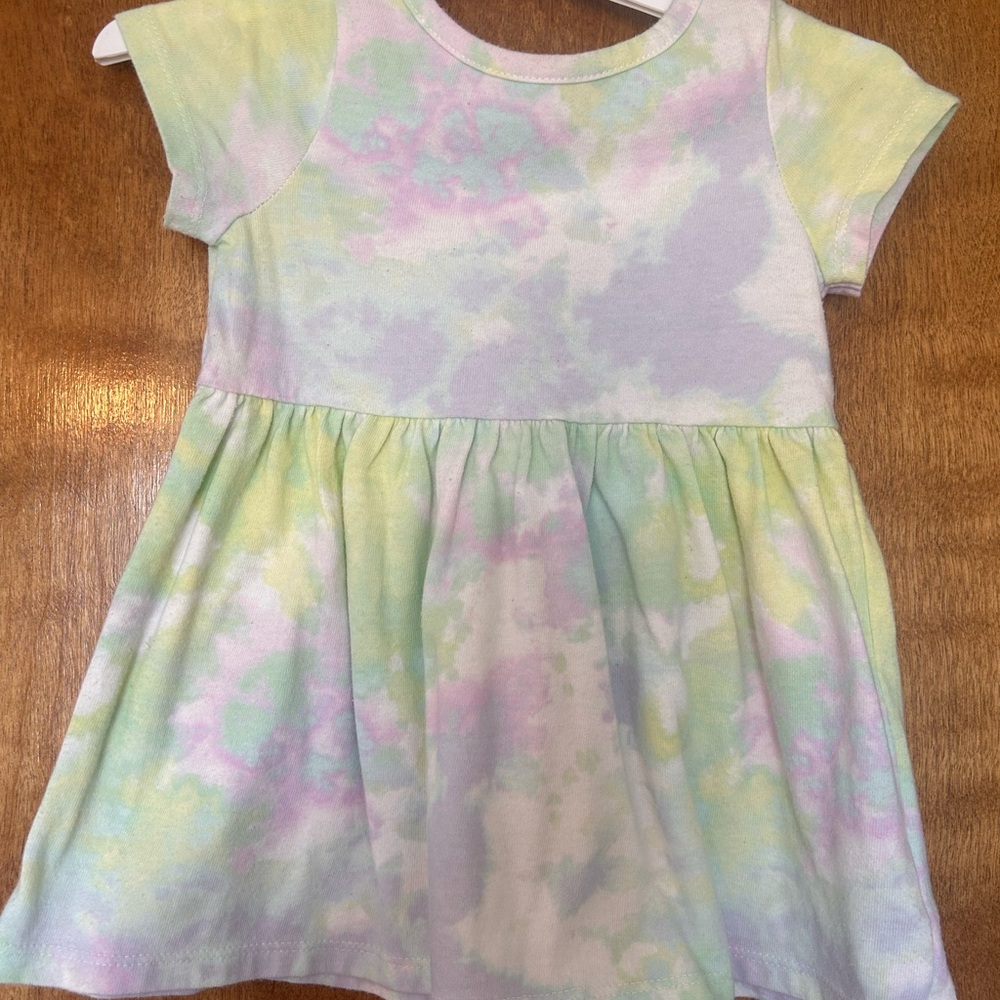 Cat & Jack Pastel Tie-Dye Dress